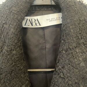 Zara Charcoal Textured Jacket